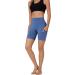 Auu High Waist Yoga Shorts for Women - Tummy Control Workout Pants with Pockets - Buy Online on GoSupps.com