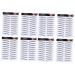 FRCOLOR 8 Pcs Eyebrow Stickers Makeup Stickers 6d Black Eyebrow Sticker Water Transfer Eyebrow Sticker 3d