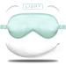 Lavender Silk Sleep Mask for Men and Women | Soft Eye Blindfold for Yoga & Meditation - Light Blocking Design with Ear Plugs - Buy Online on GoSupps.com