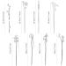 inSowni 8 Pieces Decorative Retro Crystal Pearl Silver Hair Sticks Pins with Pendants Asian Chinese Hanfu Cloud Star Lotus Flower Hair Forks Chopsticks Bun Updo Holders Long Hairpins for Women Girls - Buy Online on GoSupps.com