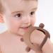 RMGVG Baby Teething Toys - Anti-Drop Silicone Mitten Teether for Infants 3+ Months - Pain Relief and Sucking Needs - BPA Free (Brown) - Buy Online on GoSupps.com