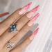 Sethexy Long Glossy Pink Ballerina False Nails 24pc Bling Sparkling Acrylic Coffin Nail Tips for Women & Girls - Buy Online on GoSupps.com
