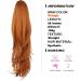 PORSMEER Drawstring Ponytail Extension 26 Inch Long Natural Synethic Hairpiece - Orange - Buy Online on GoSupps.com