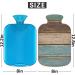 2L Hot Water Bottle with Retro Wood Grain Cover Pain Relief for Cramps & Cold Therapy | PVC Heating Pad for Feet & Hands - Buy Online on GoSupps.com