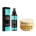 Sea Salt Spray for Hair Men and Women 5 fl oz + Oat Armpit Detox Scrub 8.8 oz with Peppermint