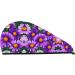 Purple Daisy Coral Velvet Dry Hair Cap Ideal for Home Travel Pool Parties & More | Quick Drying & Soft Comfort - Buy Online on GoSupps.com