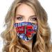 Riou mouth protection washable with Christmas motif bandana funny multifunction cloth ladies mouth and nose protection dustproof motorcycle neckerchief