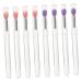 NOLITOY 8pcs Silicone Lip Brush Eye Shadow Eyeshadow Bulk Silicone Makeup Applicator Lip Mask Brush With Hat