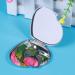 ULTNICE Compact Double Sided Heart Shape Makeup Mirror - Silver | Portable Pocket Mirror for Handbag and Purse - Buy Online on GoSupps.com