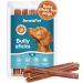 AmeizPet Bully Pizzle Stick For Dogs & Puppies 4 Pcs Long Lasting Dog Beef Meat Sticks Natural Dental Bully Sticks Dog Chew Treats For Training 12cm (4.7") 4 count (Pack of 1)