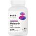 PureFormulas - Melatonin 3 mg - Supports Circadian Rhythms Restful Sleep and Relaxation - Pure Melatonin 300 mcg Antioxidant Soy-Free Dairy-Free - 60 Tablets