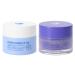 W7 Sweet Dreams Lip Scrub & Overnight Lip Mask Duo - 2 Piece Set - Blueberry Flavour - Exfoliate Condition Soothe & Hydrate 1 count (Pack of 2) Blueberry