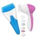 Electric Facial Cleansing Brush with Ice Roller for Face: Facial Spin Brush Comes with 5 Attachements for Cleansing and Massaging - Ice Face Roller Cools and Soothes Face
