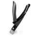 MELODYSUSIE Nail Clippers Tip Cutters for Acrylic False Fake Gel Artificial Nails Rustproof Sharp Professional Manicure Pedicure Trimmer Nail Care Tools Black S (Pack of 1) B-black