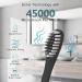 VALSEEL Sonic Electric Toothbrush for Adults - 8 Brush Heads, 6 Cleaning Modes, Smart Timer, IPX7 Waterproof - Rechargeable Travel Toothbrushes, Black - Buy Online on GoSupps.com