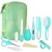 Lictin Baby Grooming Kit Newborn Care - 10PCS Baby Health Care Set Portable Baby Care Kit Safety Cutter Baby Nail Kit for Nursing Baby Heath and Grooming (Mint Green) Mint Green 12 Count (Pack of 1)