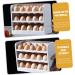 ABOOFAN Household Storage Container Holder Rack Organizer Egg Door for Tier Refrigerator Tray - Buy Online on GoSupps.com