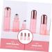 Buy Mikinona 10 Pack Essential Oil Roller Bottles - Glass Perfume Bottles with Roll Balls - Ros Gold 3.9x1.6cm - Ideal for DIY Essential Oil Blends - International Shipping Available - Buy Online on GoSupps.com