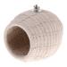 Tbkoly Rope Weave Bird Breeding Nest Bed House Toy for Budgie Parakeet Parrot Cage Perch Hatching Nesting Box beige