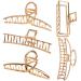ANBALA Hair Claw Clips, Claw Hair Clips, Large Hair Clips for Thick Hair, Metal Hair Clips, Long Hair Clips, Big Jaw Clips for Hair, Butterfly Hair Clips Hair Styling Accessories Hair Clamps Hair Accessories for Women Gold