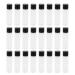 Beaupretty 30ml of empty plastic bottles Refillable container Travel bottles with black flip lid for shampoo flushing creams liquid 24 pieces