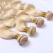 Remeehi 100g Peruvian Body Wave Hair Extensions - 1B 613 Ombre Two Tone Blonde Bundles 20 Inch - Buy Online on GoSupps.com