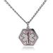 Type 1 Diabetes Medical Alert ID Stainless Steel Pendant Necklace with 26" Chain