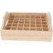 Chengbeautiful Essential Oils Storage Box | Wooden Etheric Oil Organizer for 42 Bottles (20ml 15ml 10ml 5ml) | Stylish & Functional | Dimensions: 26.4x22.6x10.2 cm - Buy Online on GoSupps.com