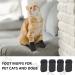 Bekecidi 4 PCS Anti Scratch Cat Boots Adjustable Cat Claw Covers Anti Slip Small Dog Socks Mesh Cat Mittens Dog Shoes Cat Paw Protector for Cutting Nails Pet Bathing (Black) - Buy Online on GoSupps.com