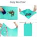 Toplory Waterproof Non-Slip Silicone Bowl Pad for Dogs & Cats - 53x37cm Turquoise Feeding Mat - Buy Online on GoSupps.com