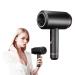 WTTTTW Cordless Hair Dryer Gift Set Low-Heat Rechargeable Blow Dryer w/Magnetic Nozzle Folding Travel Hair Dryers Suitbale for All Hair Types Black