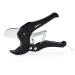 Sharp-Tec 3-42mm PVC Pipe Cutter Heavy Duty Ratchet Plastic Tubing Cutter Aluminium Alloy Body with 65mm Blade for Cutting PVC Plastic Pipes Black 3-42mm PVC Cutter Black