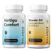 Balance Breens Vertigo Relief 1750mg + Vitamin D3 50 000 IU Supplement Combo
