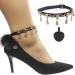 Anti-Slip Ankle Straps for Loose High Heels - Diamond Decor 9 Inch Black | Women's Shoe Accessories - Buy Online on GoSupps.com