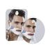 Q-BICS Fog Free Shower Shaving Mirror Rectangular and Round Shapes Set of 2 Just Hang On Wall Unbreakable Portable Traveling Shaving Mirror