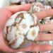 Natural Crystal Rough 1pcs Natural Minerals and Stones Cherry Blossom Agate Palm Stone for Quartz Crystal Home Decoration