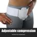 Yosoo Health Gear Groin Hernia Support Belt with Adjustable Waist Strap and Removable Compression Pads for Men and Women - Black - Buy Online on GoSupps.com
