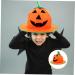 Yardenfun Halloween Caps Cosplay Prop cloth Pumpkin Prop Halloween Pumpkin Hat - Buy Online on GoSupps.com