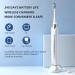 CD-04 Electric Toothbrush for Adults - Wireless Charging 4 Modes Pressure Sensor 240 Days Battery Life - White & Silver - Buy Online on GoSupps.com