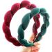 amangul Braid Headband VelvetHeadband Sponge Headband Hair Hoop Spa Headband Wash Face Skincare Headband Makeup YogaSweatband(Coffee) - Buy Online on GoSupps.com