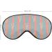 Cute Frog Blue and Pink Striped Sleep Mask Eye Cover - Adjustable Strap, Blocks Light for Night, Travel, Nap - Men, Women - Buy Online on GoSupps.com