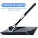Divono 8 Pack Tongue Scrapers - Easy to Use & Clean Portable Tongue Cleaning Brushes for Oral Hygiene - Food Quality Black Tongue Cleaner - Buy Online on GoSupps.com