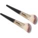 Contour Brush Pack of 2 Facial Shadow Brushes Soft Fiber Show Brush Makeup Powder Brush with Wooden Handle for Salon Travel - Buy Online on GoSupps.com
