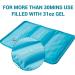 Comfytemp Reusable Gel Ice Pack 10.5x14.5 Inch with Strap for Pain Relief - Hot and Cold Compress for Injuries on Shoulders, Knees, Ankles, Elbows, Hips, and Back - Buy Online on GoSupps.com