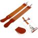 Premium Leather Strop for Barbers | Straight Razor Sharpening Belt | Hairdressing & Shaving Tool - Buy Online on GoSupps.com