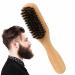Intoximt 15.5x3.5x2.8 cm beard brush men men's brush with wild boar bristles face shaving brushes with wooden handle for men beard care brush for men smoothes and promotes beard growth