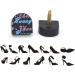Medigy 13 Pair Heel Repair Tips: Replacement High Heel Caps in 13 Sizes - Black - Buy Online on GoSupps.com