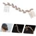 Angoily Bridal Hair Accessories Crystal Wedding Hair Accessory Pearl Hair Barrettes Crystal Hair Clips Pearl Hair Accessories for Women Rhinestones Zinc Alloy Women's Hair Comb - Buy Online on GoSupps.com