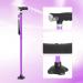 BeneCane Women's Folding Walking Cane with LED Lights | Quad Cane for Men | Stable Lightweight Design | Adjustable Purple Walking Stick - Buy Online on GoSupps.com