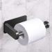 VAEHOLD Self Adhesive Toilet Paper Holder - Stainless Steel Brushed, Black Finish - Buy Online on GoSupps.com